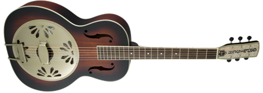 Gretsch G9241 Alligator Biscuit Round-Neck Resonator Guitar w/ Fishman Nashville Pickup, 2-Color Sunburst