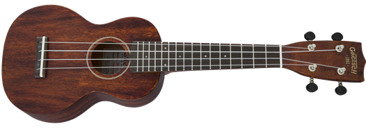 Gretsch G9100 Soprano Standard Ukulele w/ Gig Bag, Ovangkol Fingerboard, Vintage Mahogany Stain