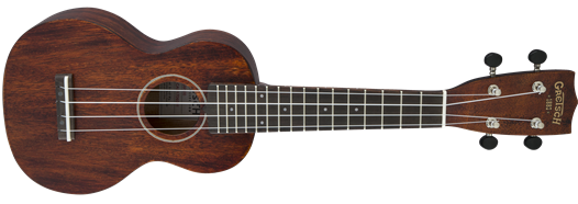 Gretsch G9100 Soprano Standard Ukulele w/ Gig Bag, Ovangkol Fingerboard, Vintage Mahogany Stain
