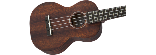 Gretsch G9110 Concert Standard Ukulele w/ Gig Bag, Ovangkol Fingerboard, Vintage Mahogany Stain
