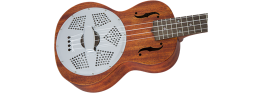 Gretsch G9112 Resonator-Ukulele w/ Gig Bag, Ovangkol Fingerboard, Biscuit Cone, Honey Mahogany Stain