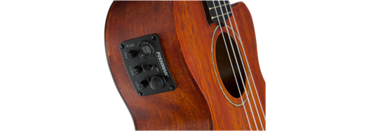 Gretsch G9121 A.C.E. Tenor Ukulele w/ Gig Bag, Ovangkol Fingerboard, Acoustic-Cutaway-Electric, Fishman Kula Pickup, Honey Mahogany Stain