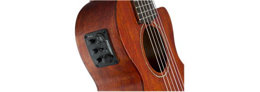 Gretsch G9126 A.C.E. Guitar-Ukulele, Acoustic-Cutaway-Electric w/ Gig Bag, Ovangkol Fingerboard, Fishman Kula Pickup, Honey Mahogany Stain