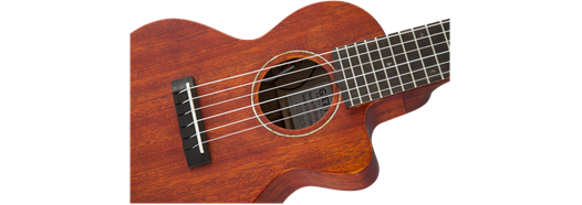Gretsch G9126 A.C.E. Guitar-Ukulele, Acoustic-Cutaway-Electric w/ Gig Bag, Ovangkol Fingerboard, Fishman Kula Pickup, Honey Mahogany Stain
