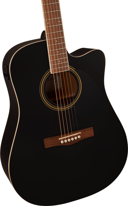 Grestch Prelude D100CE Dreadnought Cutaway Acoustic/Electric, Black