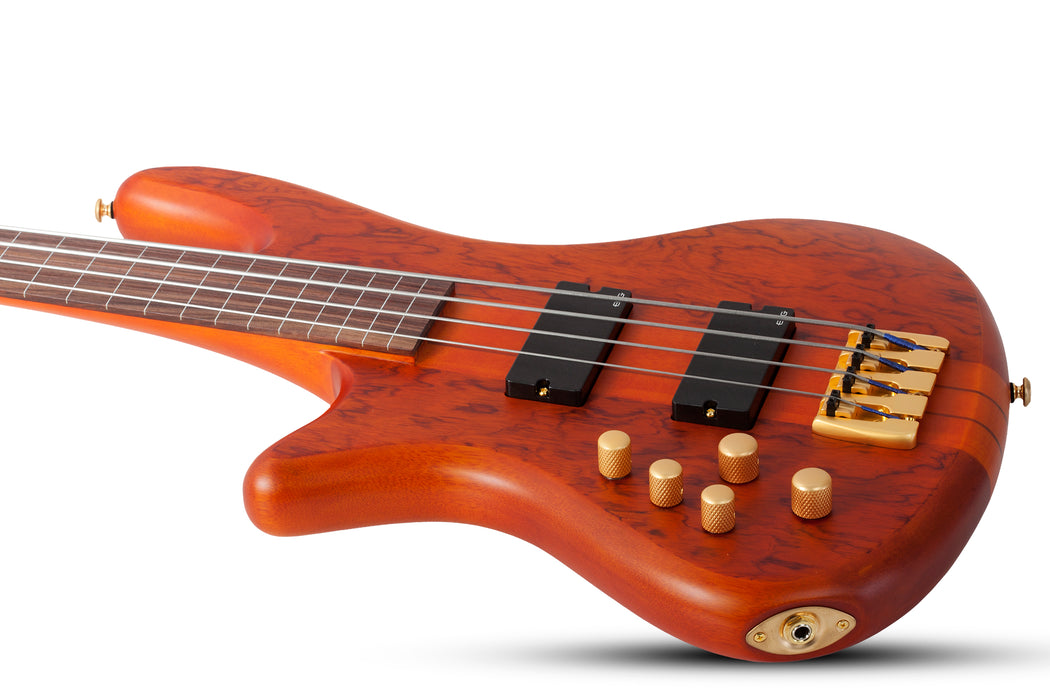 Schecter Stiletto Studio-4 FL Left-Handed Honey Satin