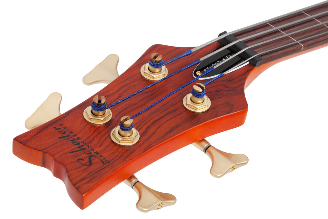 Schecter Stiletto Studio-4 FL Left-Handed Honey Satin