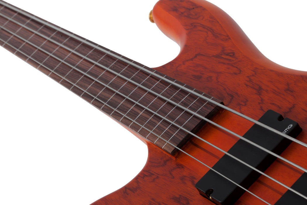 Schecter Stiletto Studio-4 FL Left-Handed Honey Satin