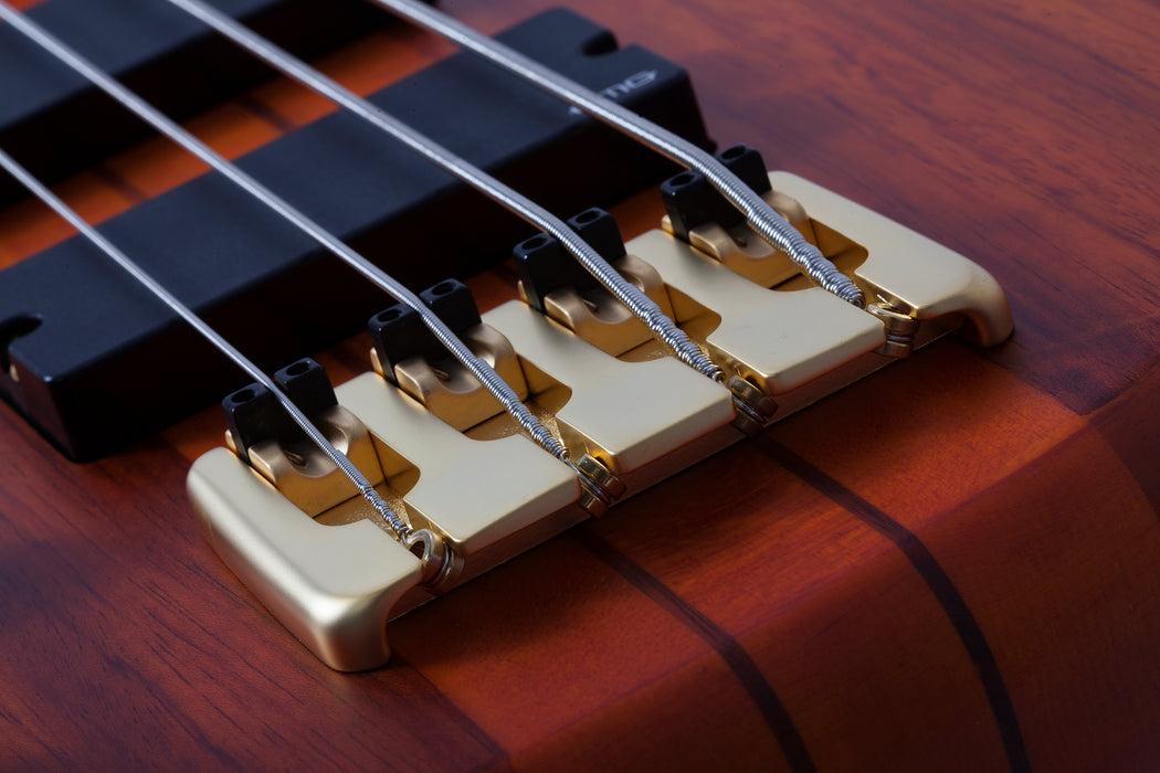 Schecter Stiletto Studio-4 FL Left-Handed Honey Satin