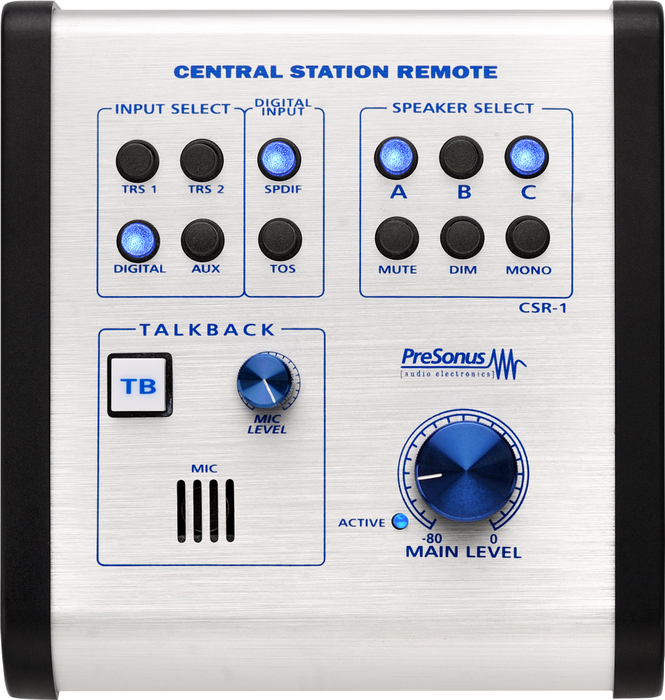 PreSonus Central Station PLUS Monitoring Controller, Silver