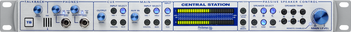 PreSonus Central Station PLUS Monitoring Controller, Silver