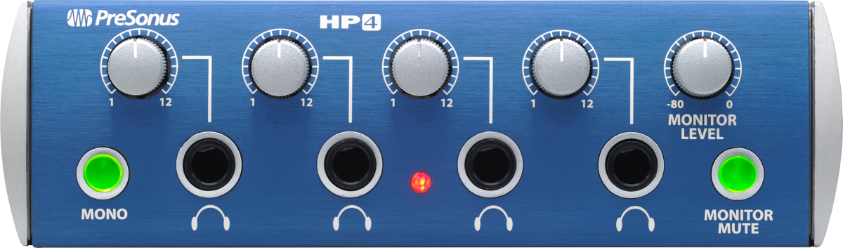 PreSonus HP4 4-Channel Headphone Amplifier - Blue