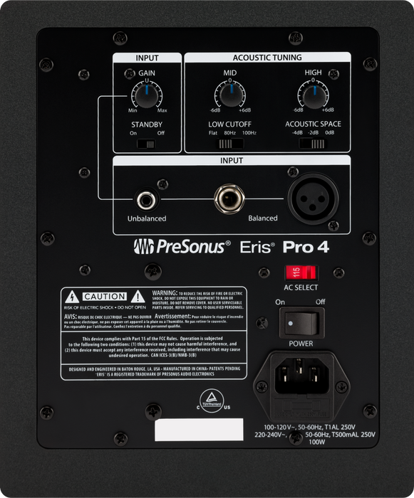 PreSonus  Eris Pro 4, Black