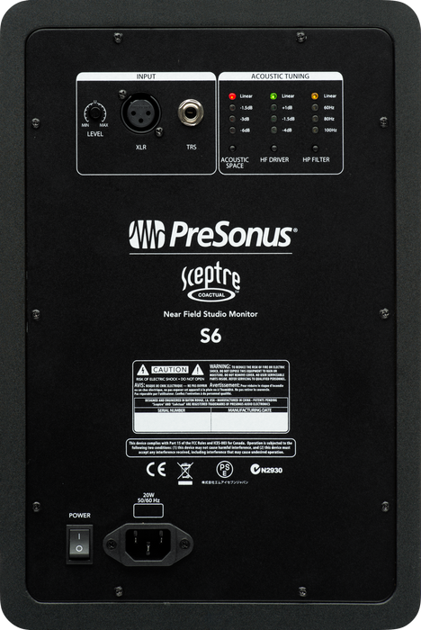 PreSonus Sceptre S6 Studio Monitor - Black