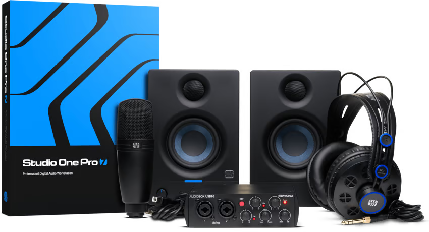 PreSonus AudioBox USB Complete Bundle, Black