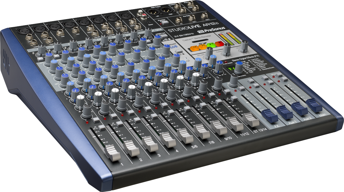 PreSonus StudioLive AR12c Analog Mixer - Blue