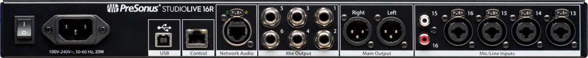 PreSonus StudioLive Series III 16R Digital Rack Mixer - Black