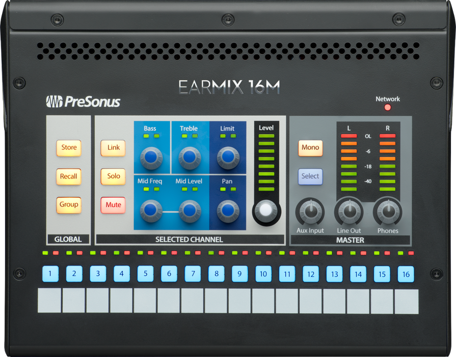 PreSonus EarMix 16M Personal Monitor Mixer - Black