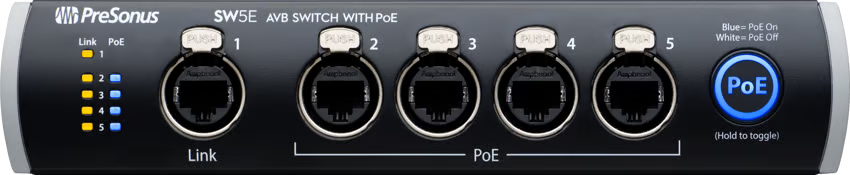 PreSonus SW5E 5-Port AVB Switch W/ PoE