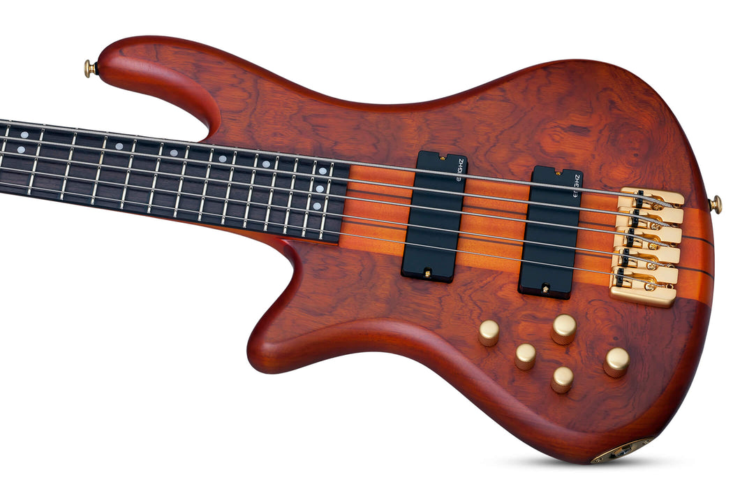 Schecter Stiletto Studio-5 Left-Handed Honey Satin