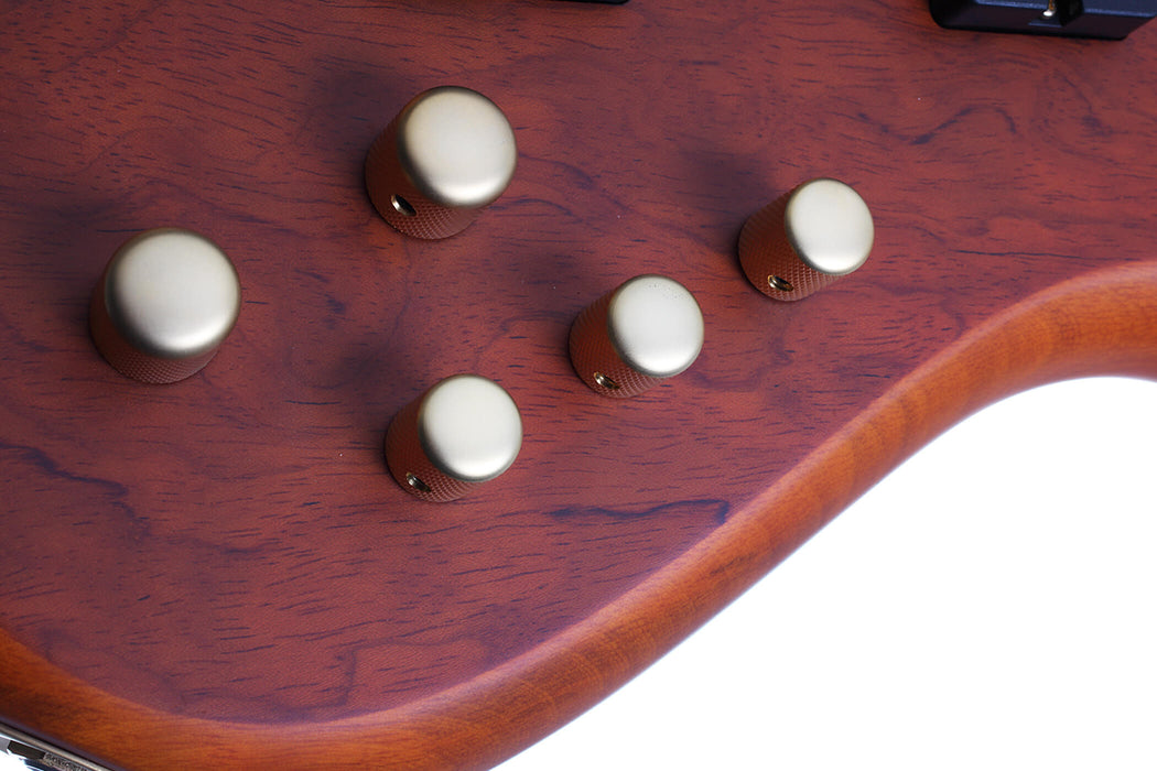 Schecter Stiletto Studio-5 Left-Handed Honey Satin