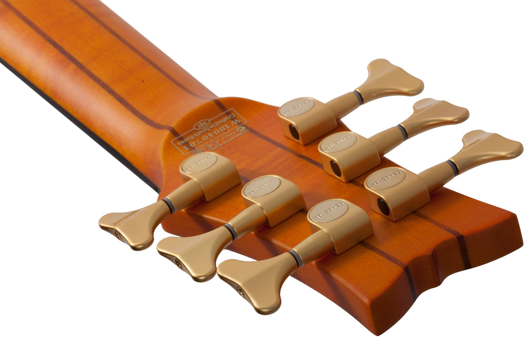 Schecter Stiletto Studio-6 Left-Handed Honey Satin