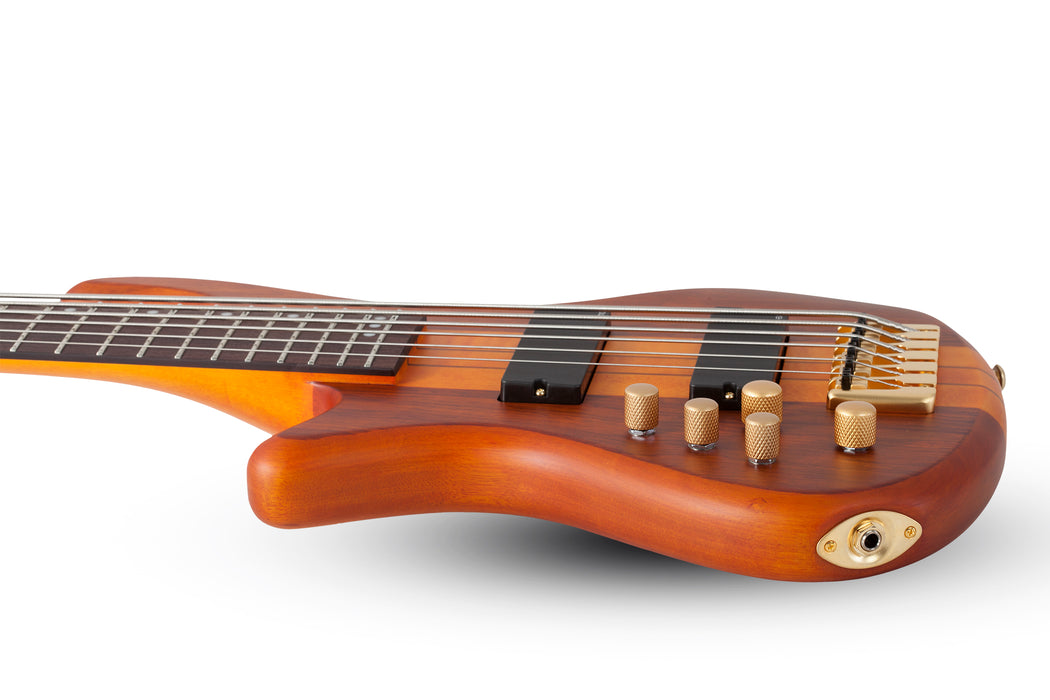 Schecter Stiletto Studio-6 Left-Handed Honey Satin