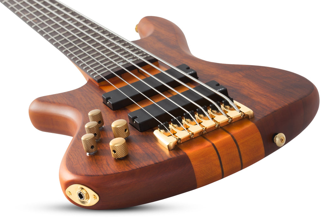 Schecter Stiletto Studio-6 Left-Handed Honey Satin