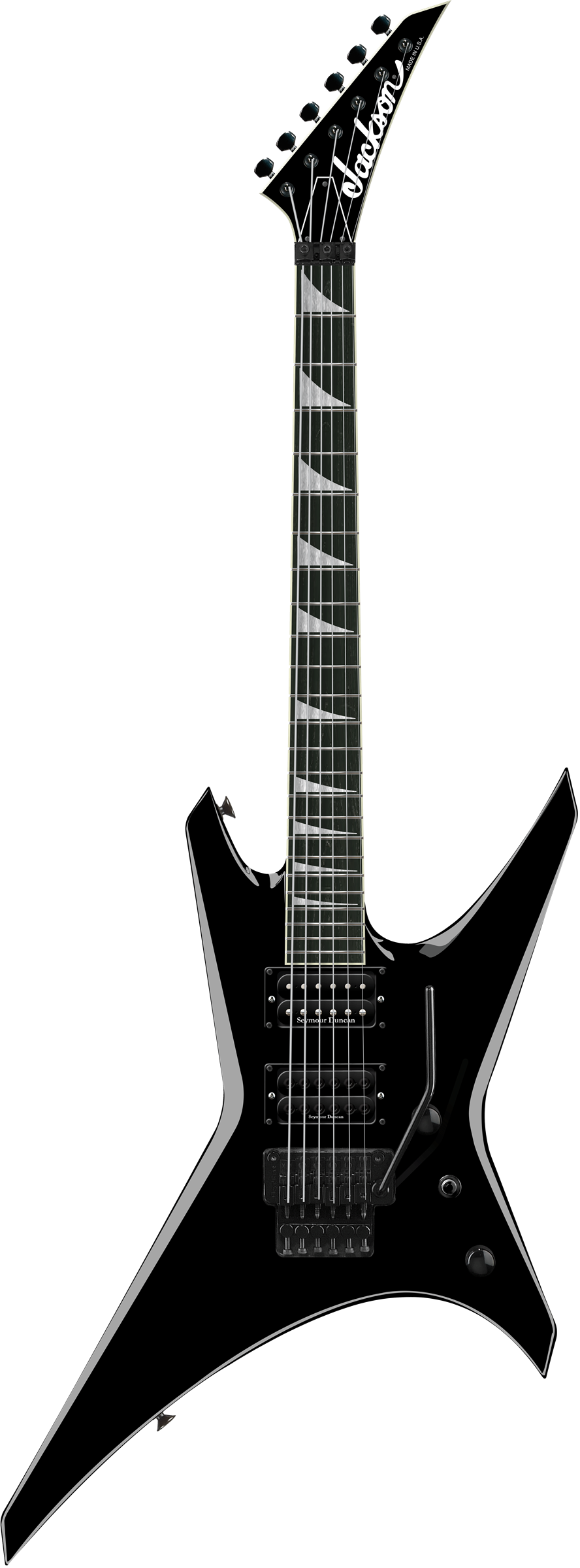 ギター Jackson Warrior USA Jackson USA Select Warrior WR1, Ebony Fingerboard, Gloss Black à
