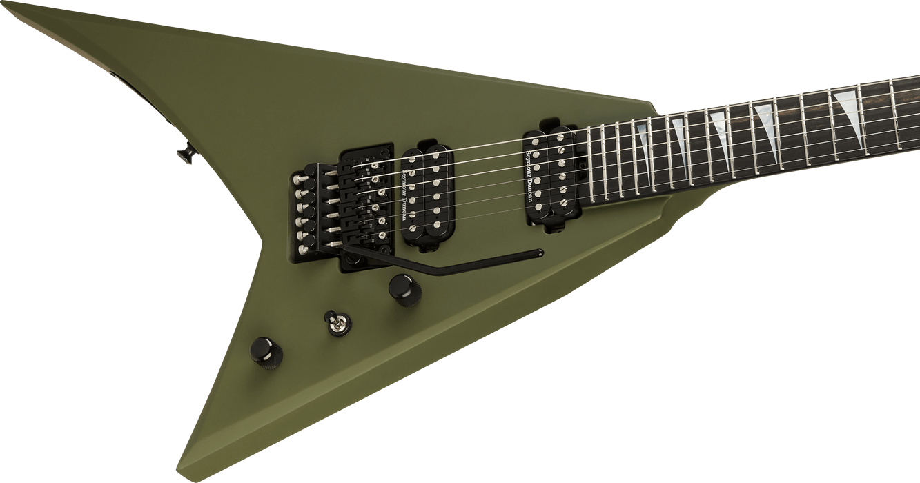 Jackson American Series Rhoads RR24, Ebony Fingerboard, Matte Army Drab