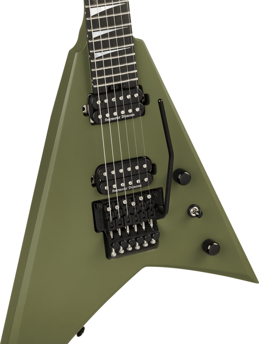 Jackson American Series Rhoads RR24, Ebony Fingerboard, Matte Army Drab
