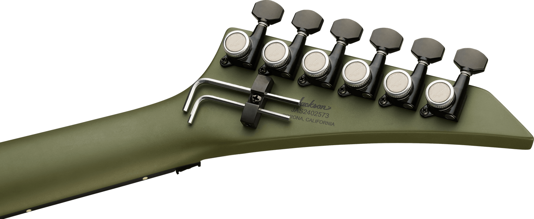 Jackson American Series Rhoads RR24, Ebony Fingerboard, Matte Army Drab