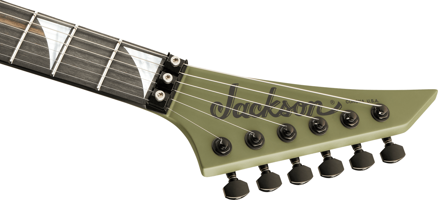 Jackson American Series Rhoads RR24, Ebony Fingerboard, Matte Army Drab