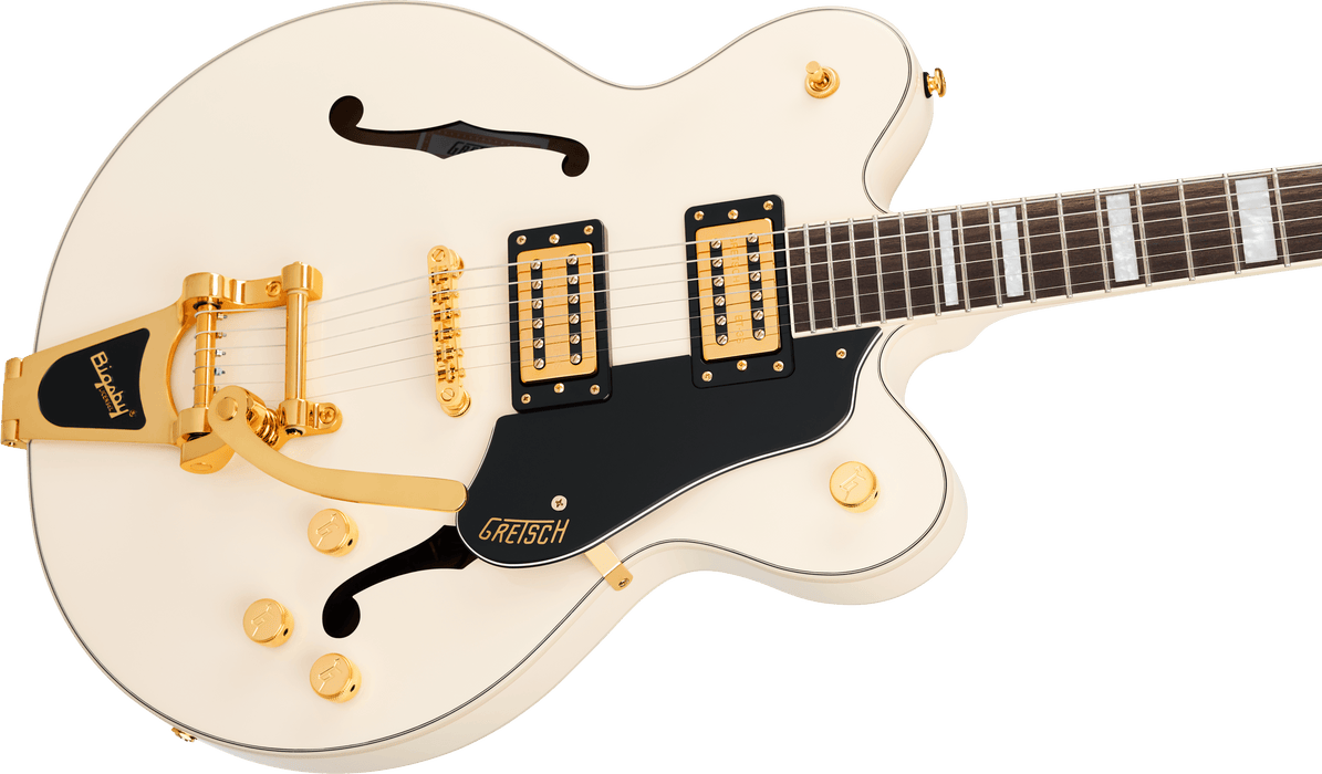 Gretsch G2622TG Streamliner Center Block Double-Cut w/ Bigsby LTD, Laurel Fingerboard, Broad’Tron BT-3S Pickups, Vintage White