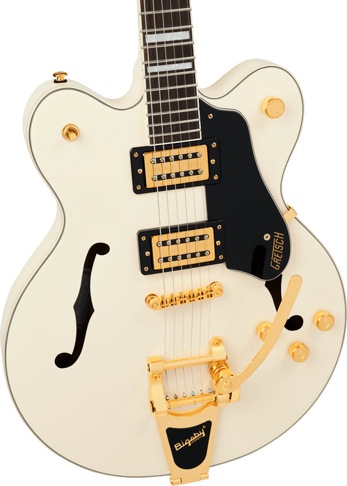 Gretsch G2622TG Streamliner Center Block Double-Cut w/ Bigsby LTD, Laurel Fingerboard, Broad’Tron BT-3S Pickups, Vintage White