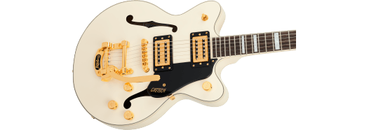 Gretsch G2655TG Streamliner Center Block Jr. Double-Cut w/ Bigsby LTD, Laurel Fingerboard, Vintage White