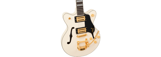Gretsch G2655TG Streamliner Center Block Jr. Double-Cut w/ Bigsby LTD, Laurel Fingerboard, Vintage White
