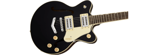 Gretsch G2655 Streamliner Center Block Jr. Double-Cut w/ V-Stoptail, Laurel Fingerboard, Black