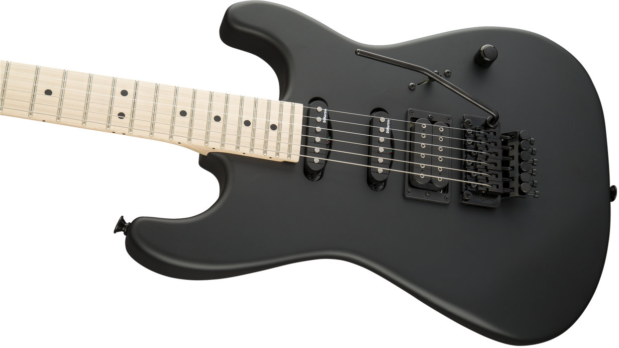Charvel USA Select San Dimas Style 1 HSS FR, Maple Fingerboard, Pitch Black
