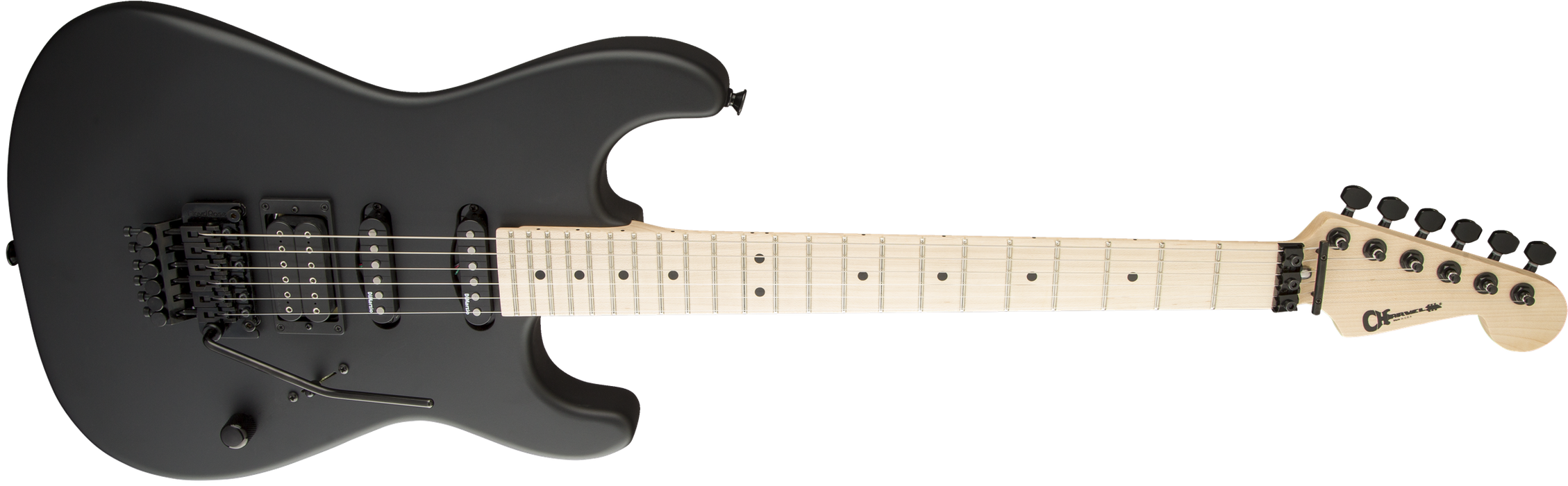 Charvel USA Select San Dimas Style 1 HSS FR, Maple Fingerboard, Pitch Black
