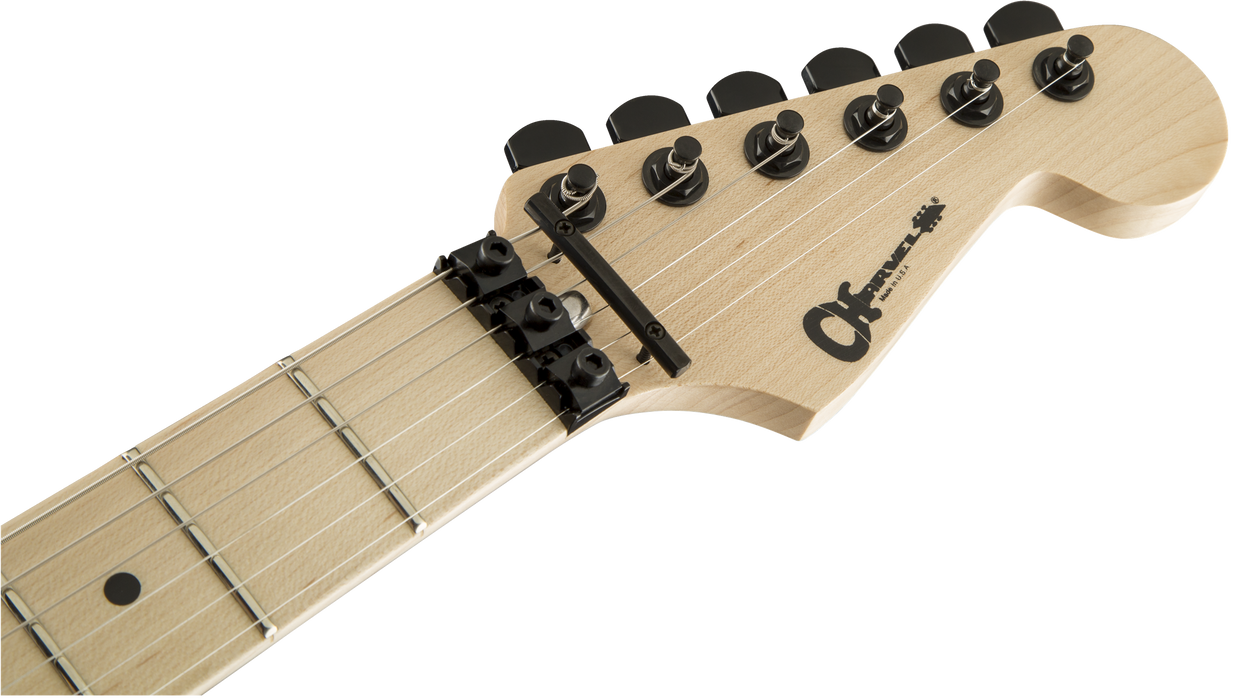 Charvel USA Select San Dimas Style 1 HSS FR, Maple Fingerboard, Pitch Black