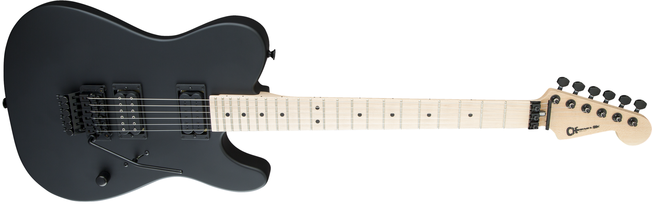 Charvel USA Select San Dimas Style 2 HH FR, Maple Fingerboard, Pitch Black