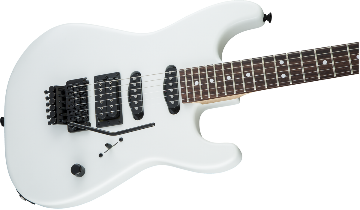 Charvel USA Select San Dimas Style 1 HSS FR, Rosewood Fingerboard, Snow Blind Satin