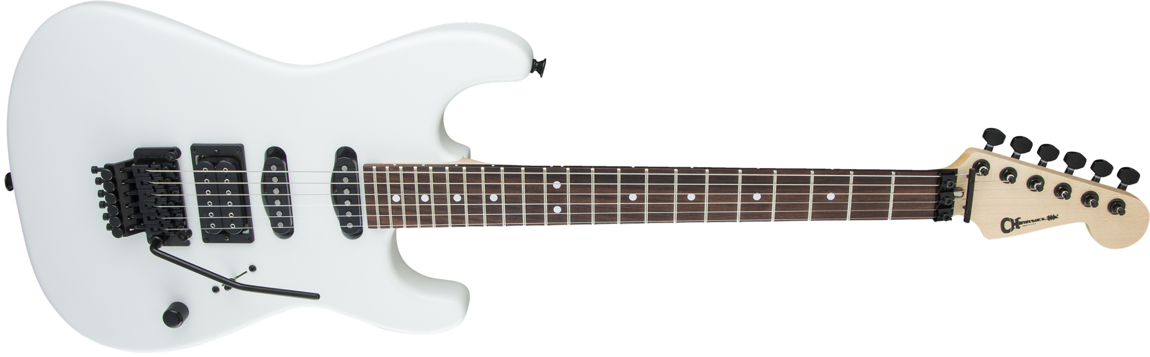 Charvel USA Select San Dimas Style 1 HSS FR, Rosewood Fingerboard, Snow Blind Satin