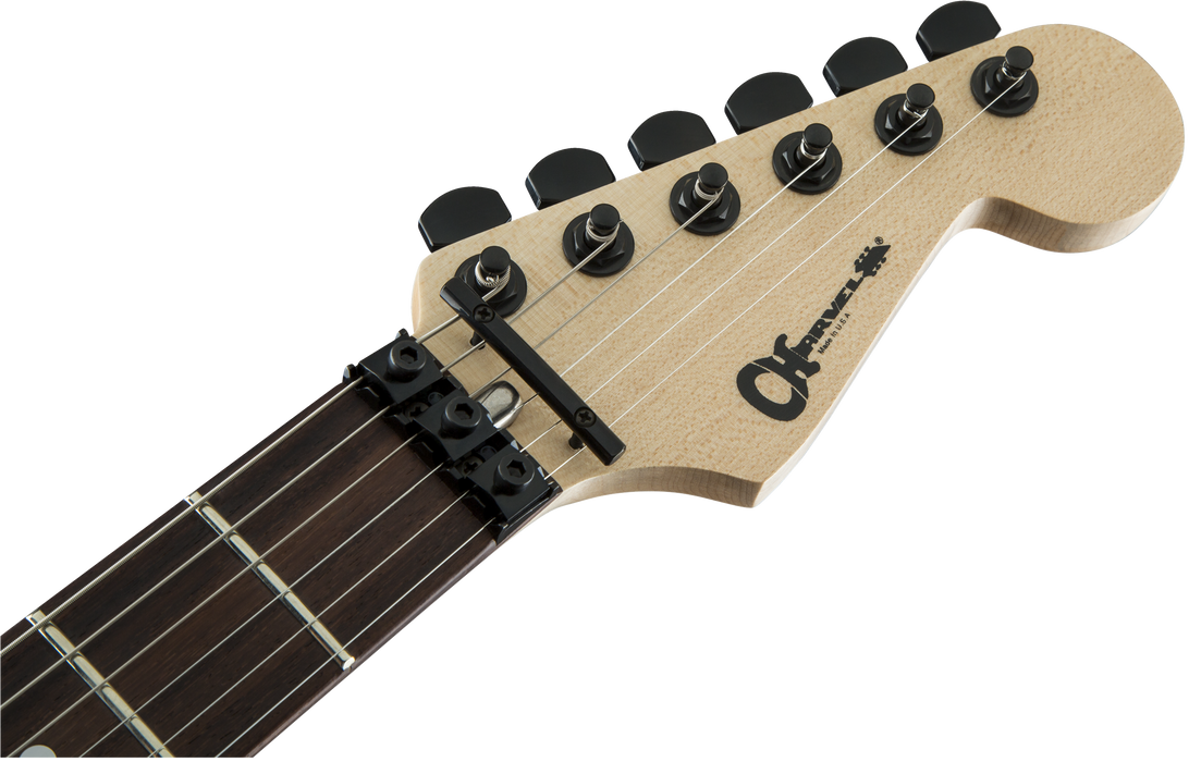 Charvel USA Select San Dimas Style 1 HSS FR, Rosewood Fingerboard, Snow Blind Satin