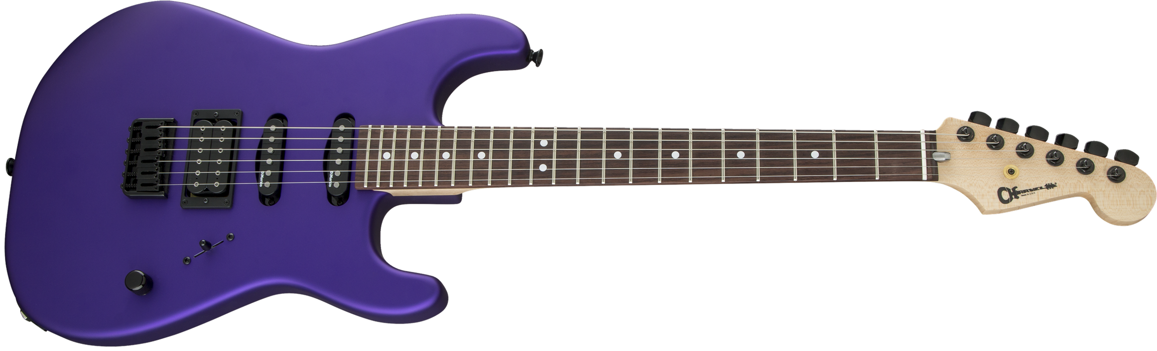 Charvel USA Select San Dimas Style 1 HSS HT, Rosewood Fingerboard, Satin Plum