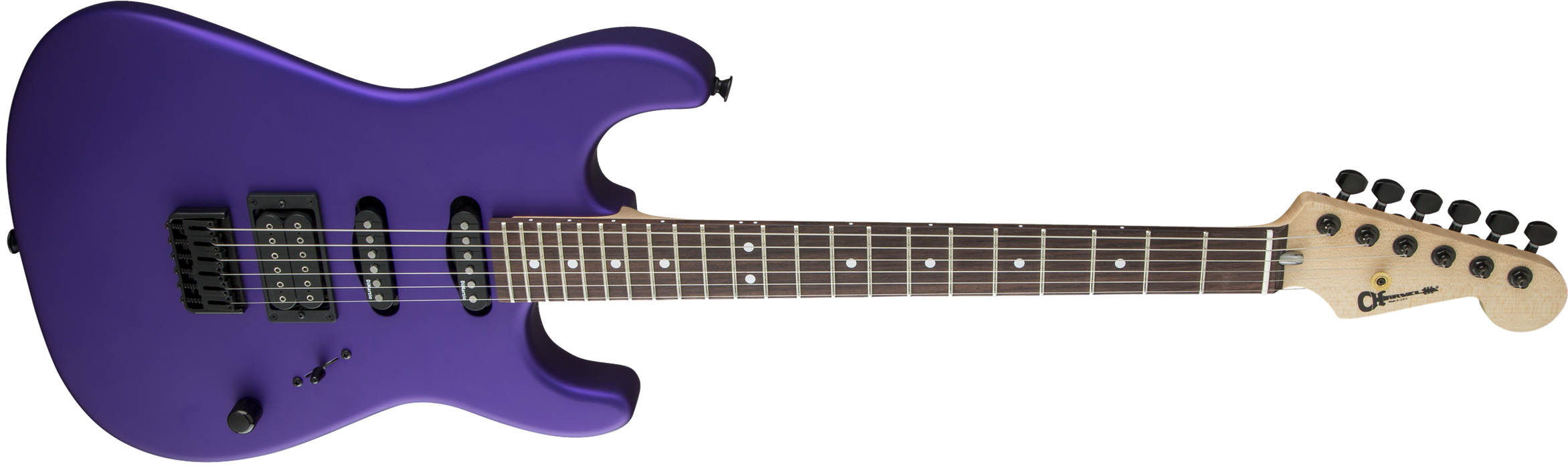 Charvel USA Select San Dimas Style 1 HSS HT, Rosewood Fingerboard, Satin Plum