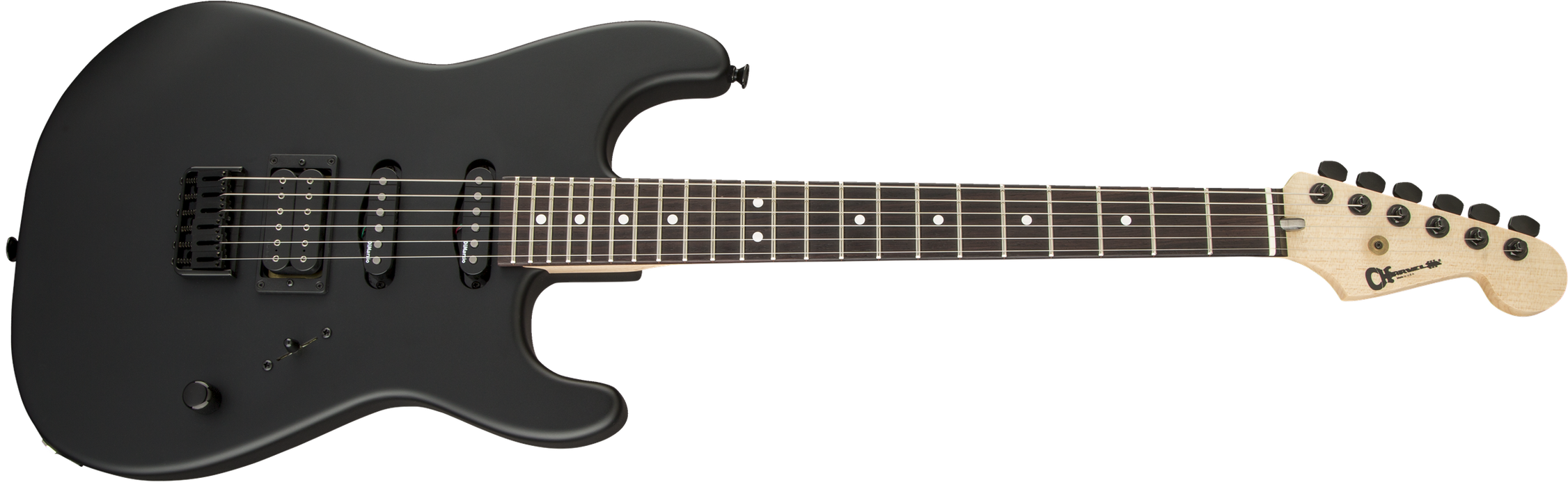 Charvel USA Select San Dimas Style 1 HSS HT, Rosewood Fingerboard, Pitch Black