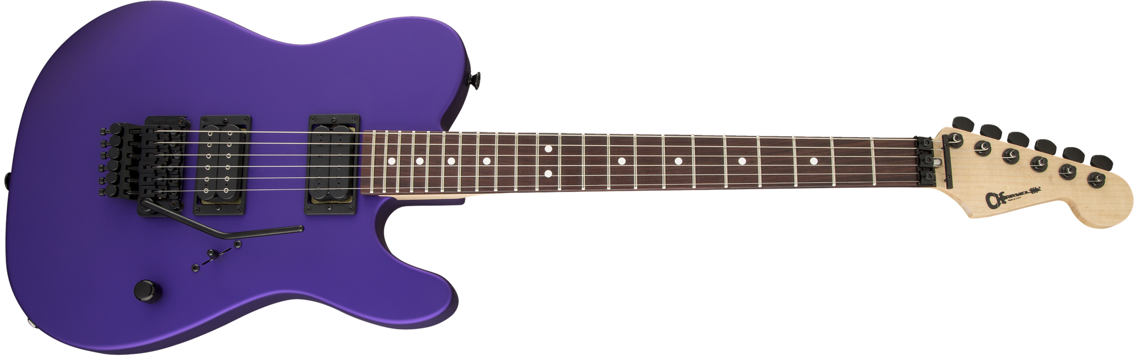 Charvel USA Select San Dimas Style 2 HH FR, Rosewood Fingerboard, Satin Plum