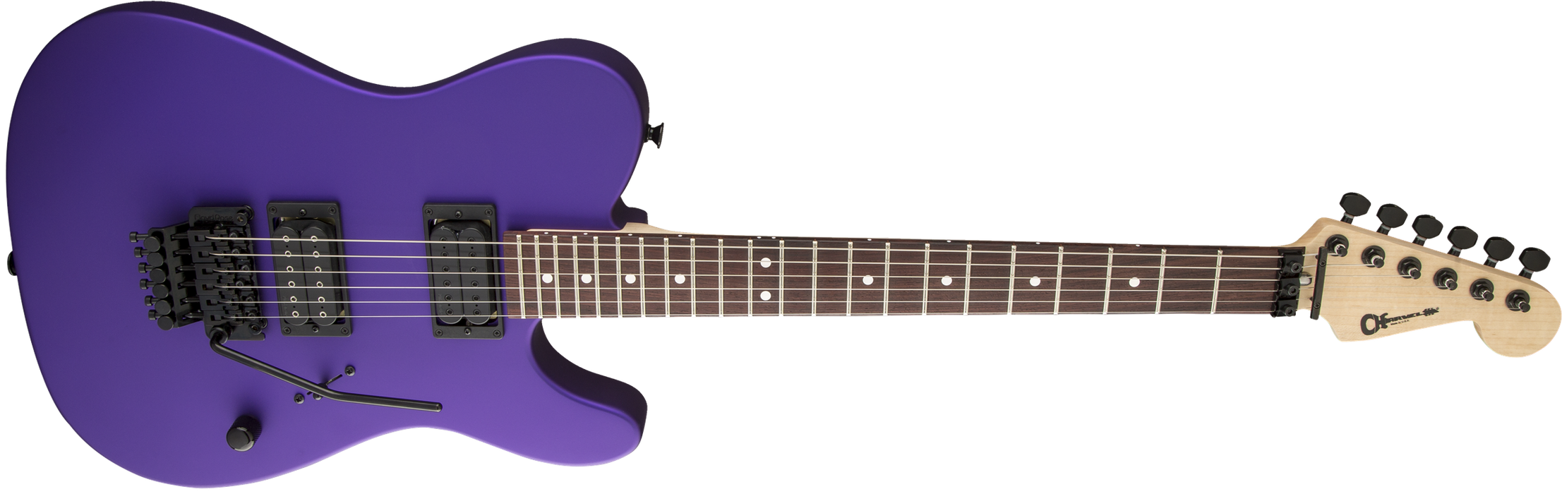 Charvel USA Select San Dimas Style 2 HH FR, Rosewood Fingerboard, Satin Plum